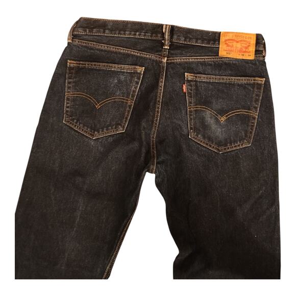 LEVI'S 505 - Men's Regular Fit Straight Leg Denim Blue Jeans Size 36x34 EUC - Picture 3 of 10